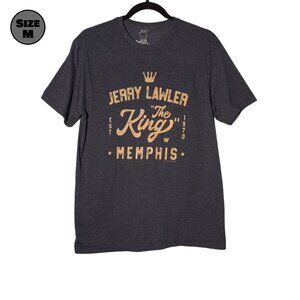 Jerry Lawler "The King" Memphis USED Shirt (M, Gray, Wrestling, WWE, WWF, 2023)